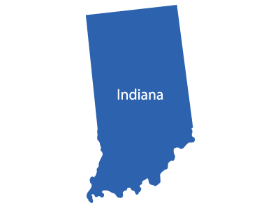Indiana state map