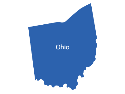 Ohio state map