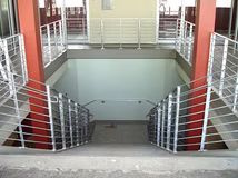 Steel stairs