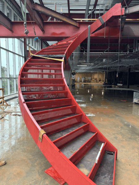 Curved stairs