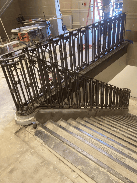 Dog-legged stairs