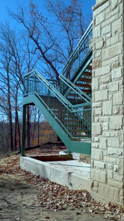 Buckley Iron Works, LLC Steel Staircase and Railing Installation Example 2