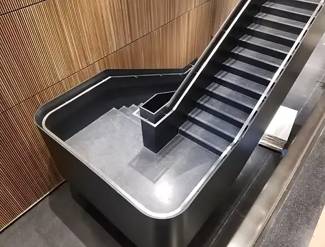 Stair installed at the Perelman Building
