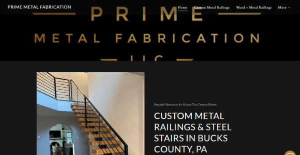 PRIME Metal Fabrication LLC Official Website Capture