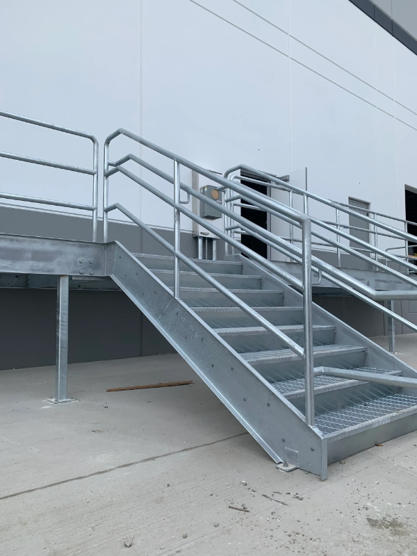 Dock Stair System with an Integrated Access Walkway