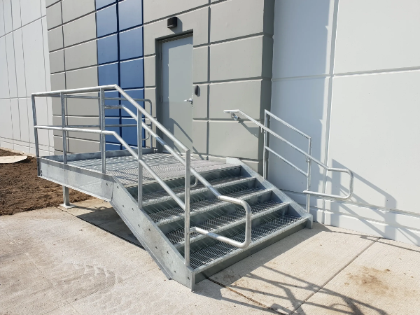 Dock Stair System Designed for Efficient Traffic Flow Near Entrances