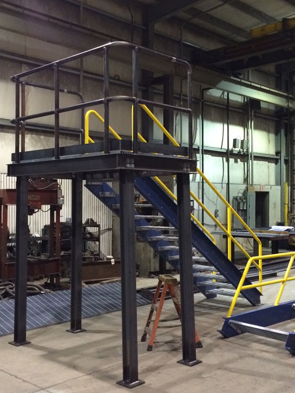 Yellow and blue stairs image
